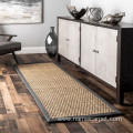 Natural seagrass kitchen rugs and mats